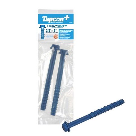 TAPCON + Tapcon Concrete Screw, Hex, 2 PK 50446